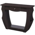 thumbnail image 1 of Bowery Hill Modern Wood 1-Drawer Console Table in Walnut, 1 of 9