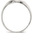 thumbnail image 2 of Sterling Silver 13X10mm Closed Back Signet Ring (Size 11) Made In India qr2476-11, 2 of 5