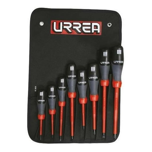 Juego 8 Destornilladores 1000v Combinado Trimaterial Urrea Urrea 9700TA