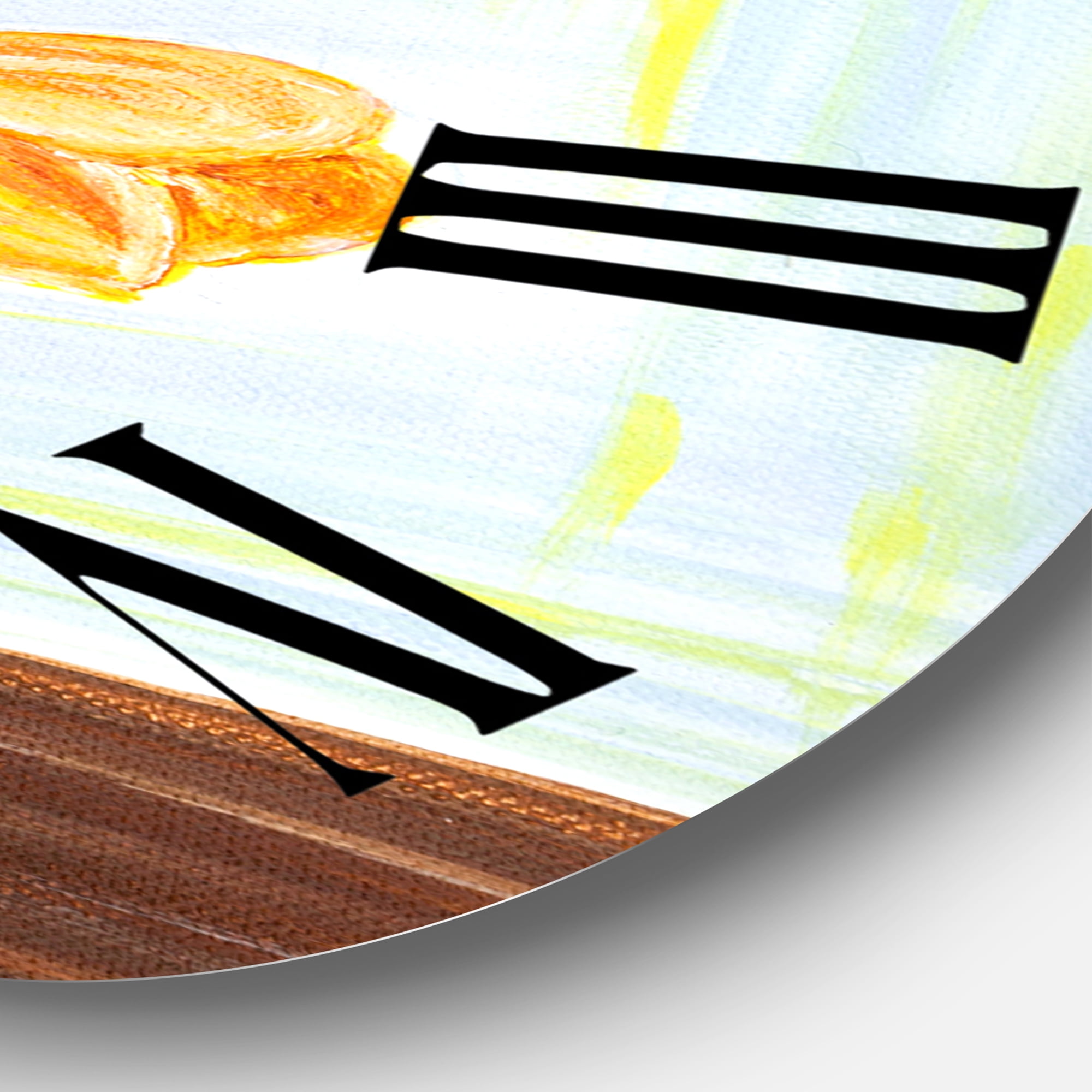 Designart 1 in Quartz Traditional Wall Clock