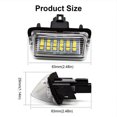 thumbnail image 2 of ALLTIMES 2 x License Plate Light for Toyota for Camry for Yaris, 18 SMD 3014 LED 6000K White Light Color, Waterproof Plug and Play, 2 of 7