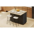 thumbnail image 4 of Pemberly Row Kitchen Island with Storage -Drop-Leaf Countertop-Black, 4 of 9