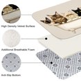 thumbnail image 2 of Cats in Bathtub Flannel Bath Mat 16x24 Inches, Soft Absorbent Non-Slip Bathroom Rug, Machine Washable Floor Mat for Shower, 2 of 7