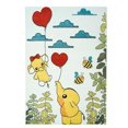 thumbnail image 1 of Ladole Rugs Colorful Elephant Baloon Yellow In Out door Play Rug Mat Carpet for Kids Children Baby Little Girl Boy Bed room Small Large Non Slip Skid Size 3x5. 4x6, 5 x 8, 7 x 10, 9 by 12, 11 feet ft, 1 of 4