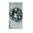 thumbnail image 2 of Euaioeiu Christmas Snowman Door Curtain, Holiday Party Decor, 70.86x35.43in, Fabric Door Hanging for Front Door, Indoor Outdoor Festive Decoration, 2 of 6