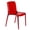 Red, variant on LeisureMod Murray Mid-Century Modern Dining Chair - Transparent Clear Acrylic, Ergonomic Design, Stackable