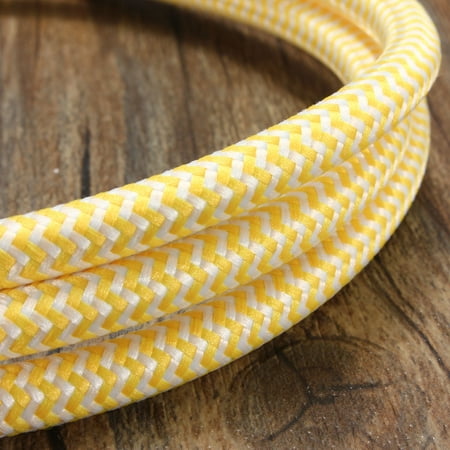 - 1M 3 Core Vintage Colorful Twist Braided Fabric Cable Wire Electric Light Lamp