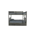 thumbnail image 4 of Discovery World Furniture - Full over Full Size Ladder Bunk Bed with 3 Drawers, Bunk Bed with Storage, Charcoal, 4 of 4