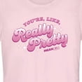 thumbnail image 2 of Junior's Mean Girls Valentine's Day You're Like Really Pretty Graphic Tee Light Pink X Large, 2 of 3