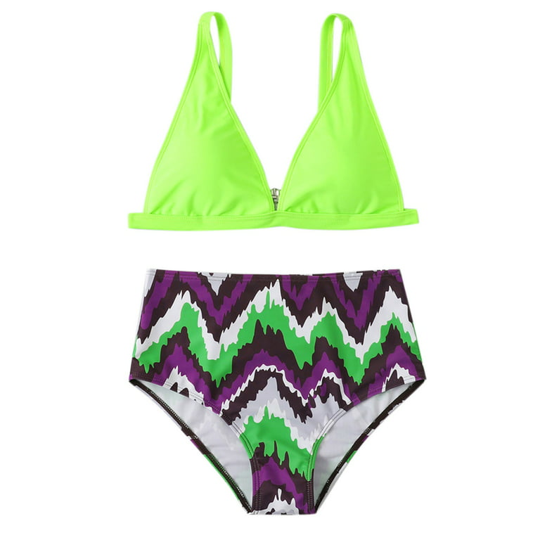Green Pattern Design,Flower Bikinis for Teen Girls Bikini Swimsuits  Swimming Suits for Women Teens in Bikini, Style, Small : :  Clothing, Shoes & Accessories