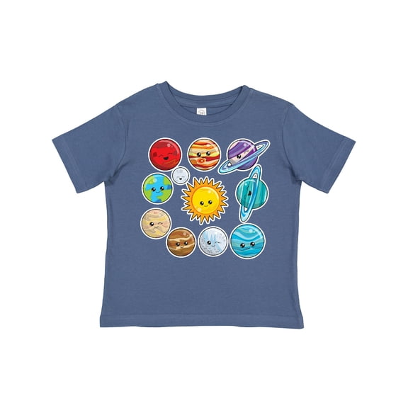 Inktastic Happy Sun Moon and Planets Boys or Girls Toddler T-Shirt
