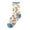 Blue, variant on Men Socks Christmas Snowflakes Santa Pattern Thermal Medium Tube Socks Autumn Winter Comfort Crew Socks One Size