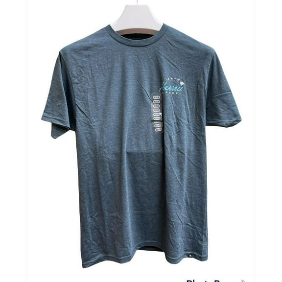 Rip Curl Men's NAVY HEATHER Lanai Hawai Crew Neck Short Sleeve Tee, M
