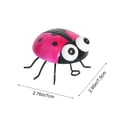 thumbnail image 3 of Iron Beetles Ladybugs Outdoor Wall Decor, Wenini Hand Painted Iron Garden Ornament Weather Resistant, 2.76in Hanging Decoration for Fence Balcony Courtyard Tree, Hot Pink, 3 of 6