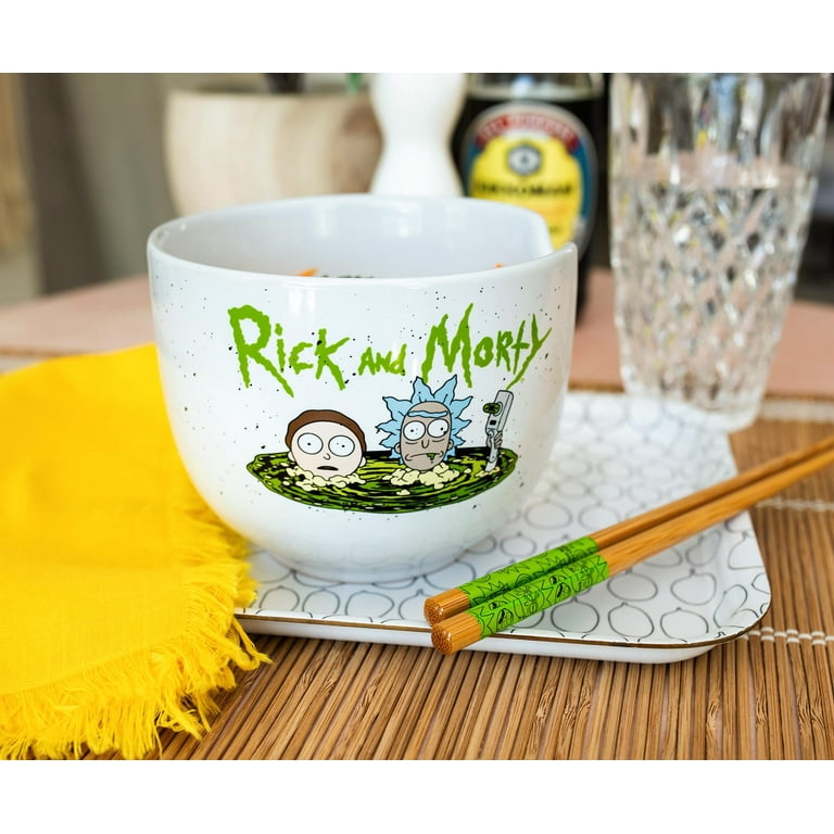 Rick and Morty 24oz Ceramic Soup Mug w/ Lid
