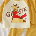 thumbnail image 4 of masbird 2 Pieces Boys Girls Pajamas Toddler Long Sleeve Cotton Pjs Kids Sleepwear Sets 6-12 Months 12-24 Months 2t 3t 4t 5t 6t 7t 8t 9t(Light Yellow,6-12 M), 4 of 4