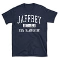 thumbnail image 1 of Jaffrey New Hampshire Classic Established Men's Cotton T-Shirt, 1 of 1