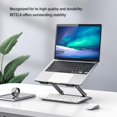 thumbnail image 4 of SIABC-Portable Support Ajustable pour Ordinateur Portable avec Design Ergonomique, Se Plie pour le Rangement, Noir, Rotation à 360°, 4 of 4