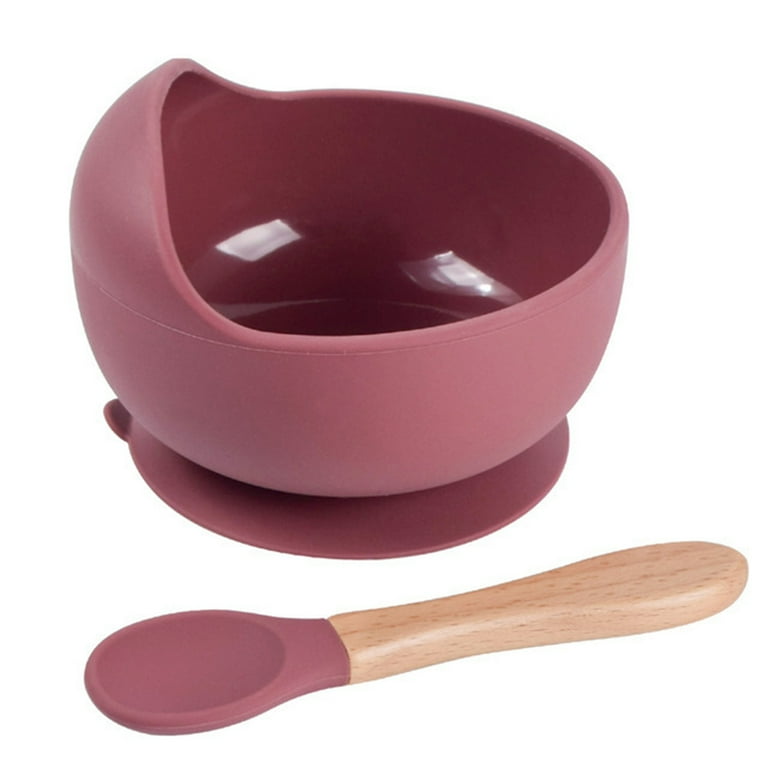 Wholesale Baby BPA Free Silicone Suction bowl with Spoon Manufacturer and  Supplier