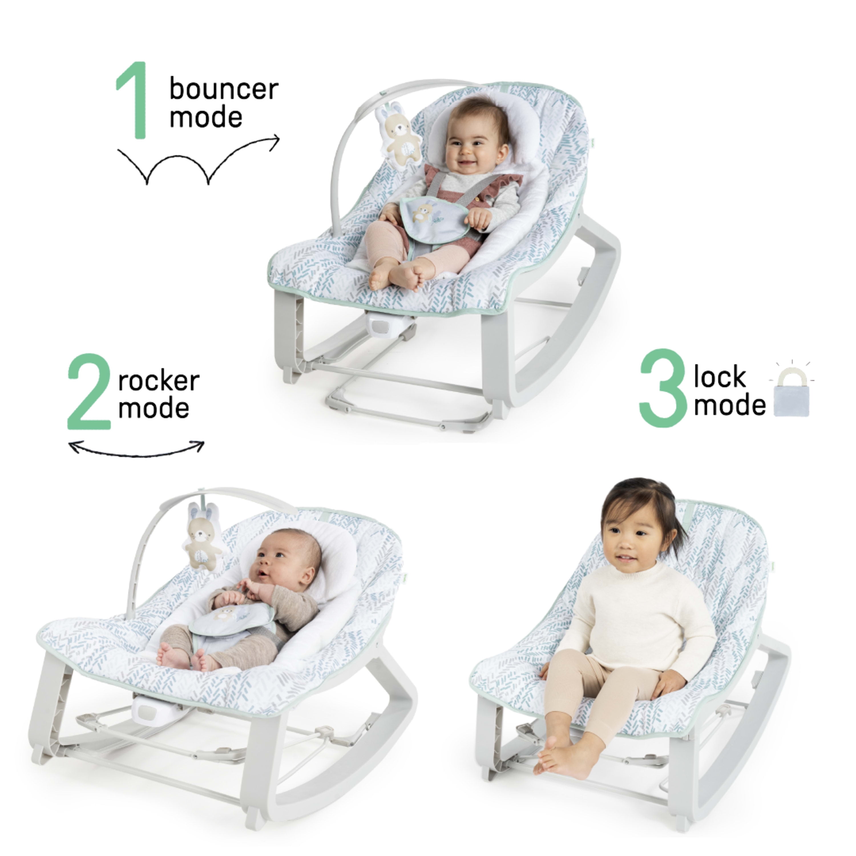 Ingenuity Soothing Baby Bouncer With Vibrating Infant Seat - Flora : Target