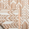 thumbnail image 4 of SAFAVIEH Montauk Rhoda Geometric Area Rug, Orange/Ivory, 5' x 8', 4 of 6