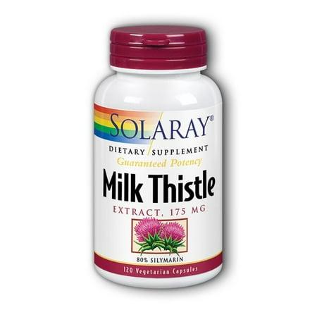 Solaray Milk Thistle Extract 175 mg - 120 Vegetarian Capsules