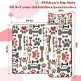 thumbnail image 5 of Paw Prints and Bones Toddler Nap Mats for Kids Preschool,Sleeping Mat Bag or Kids,Toddler Sleeping Bag,Toddler Nap Mat or Daycare, 5 of 6