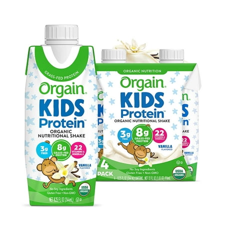UPC: 0851770003094 | Orgain Organic Kids Nutritional Shake 22 Vitamins & Minerals Vanilla 4ct