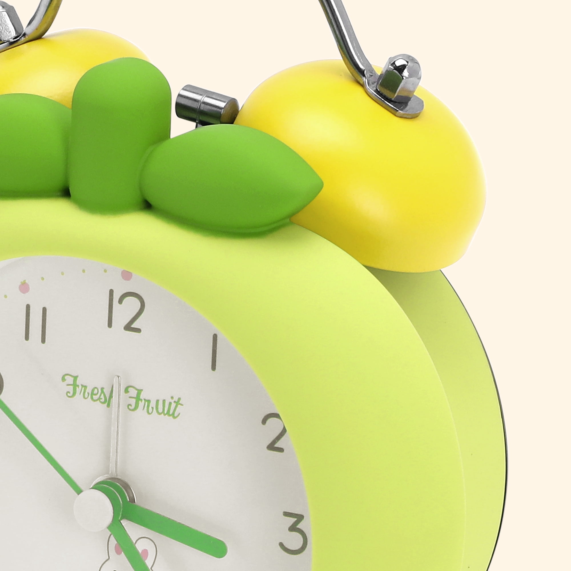 Unique Bargains Colorful Mechanical Alarm for Bedroom Dorm Green 4.3"Lx 2.4"W x 5.5"H