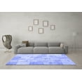 thumbnail image 3 of Ahgly Company Indoor Rectangle Patchwork Blue Transitional Area Rugs, 2' x 4', 3 of 4