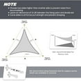 MYXIO Outdoor Triangle Shades Sail Sun Shade Cloth Patio Pergola Cover