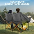 thumbnail image 4 of Silla de camping Huskfirm, sofá de dos plazas con doble acolchado para 2 adultos, 4 of 6