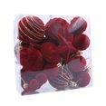 thumbnail image 4 of Juego de 24 Bolas Navideñas de Terciopelo Flocadas para de Navidad, Decoración Navideña, Adornos para Interiores., 4 of 6