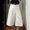 White, variant on Jean Pants For Womens Liweisiy Wide Leg Palazzo Solid Color Capri Loose Pants Trendy Casual Denim Trousers White M