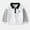 Silver, variant on Boys School Uniform Polos Shirt,Button Up Fake Two-piece Stand Collar Causal Tops Shirt Khaki 8-9 Years