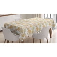 thumbnail image 1 of Hedgehog Tablecloth, Repetitive Prickly and Colorful Creatures on a Plain Background, Rectangle Satin Table Cover Accent for Dining Room and Kitchen, 52" X 70", Champagne and Multicolor, by Ambesonne, 1 of 2
