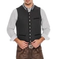 thumbnail image 2 of Camiseta sin mangas con cuello en V para hombre, disfraz de Oktoberfest, chaleco de moda, chaleco tradicional de tallas grandes, traje elegante, traje de fiesta elegante para boda, blusa para hombre, 2 of 4