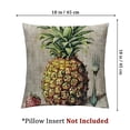 thumbnail image 4 of PIKWEEK Pillow Covers Summer Colorful Fresh Pineapple Tropical Fruit Cotton  Throw Pillow Case Cushion Cover Outdoor Home Couch Decorative Set of 2 Multiple specifications, 4 of 7