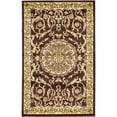 thumbnail image 1 of Unique Loom Tapis Floral Versailles Médaillon 3' 3 x 5' 3 Rectangle Marron/ivoire, 1 of 1