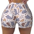 thumbnail image 2 of Haiem cartoon mouse No Front Seam Biker Shorts for Women Yoga Workout Gym Bike Shorts with Tummy Control Moisture-Wicking-Small, 2 of 8