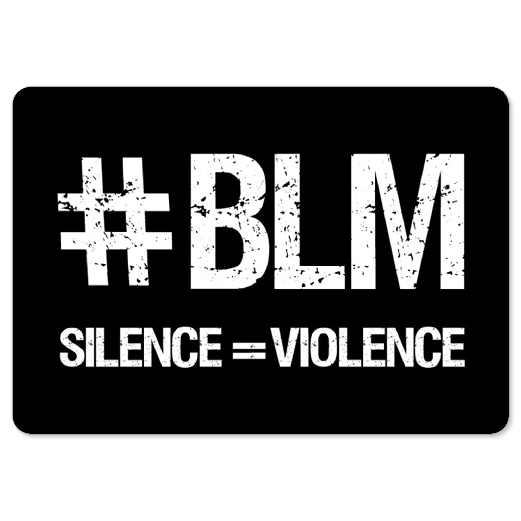 BLACK LIVES MATTER Banner Vinyl Mesh Banner Sign BLM SILENCE VIOLENCE 