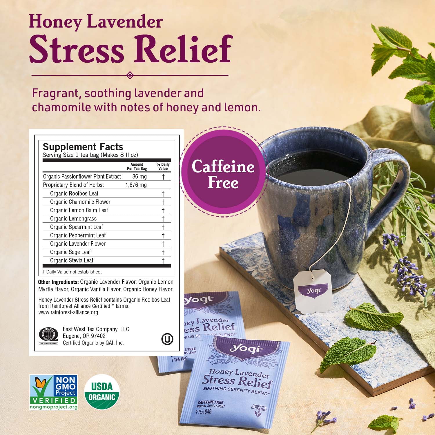 Yogi Stress Relief & Herbal Tea Variety pack - Includes Bedtime, Kava Stress Relief, Soothing Caramel Bedtime & More - 16 Tea Bags per pack (6 Packs)