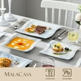 thumbnail image 6 of MALACASA, 60-Piece Porcelain Dinnerware Set, Dinner Set for 12, BLUE, 6 of 7