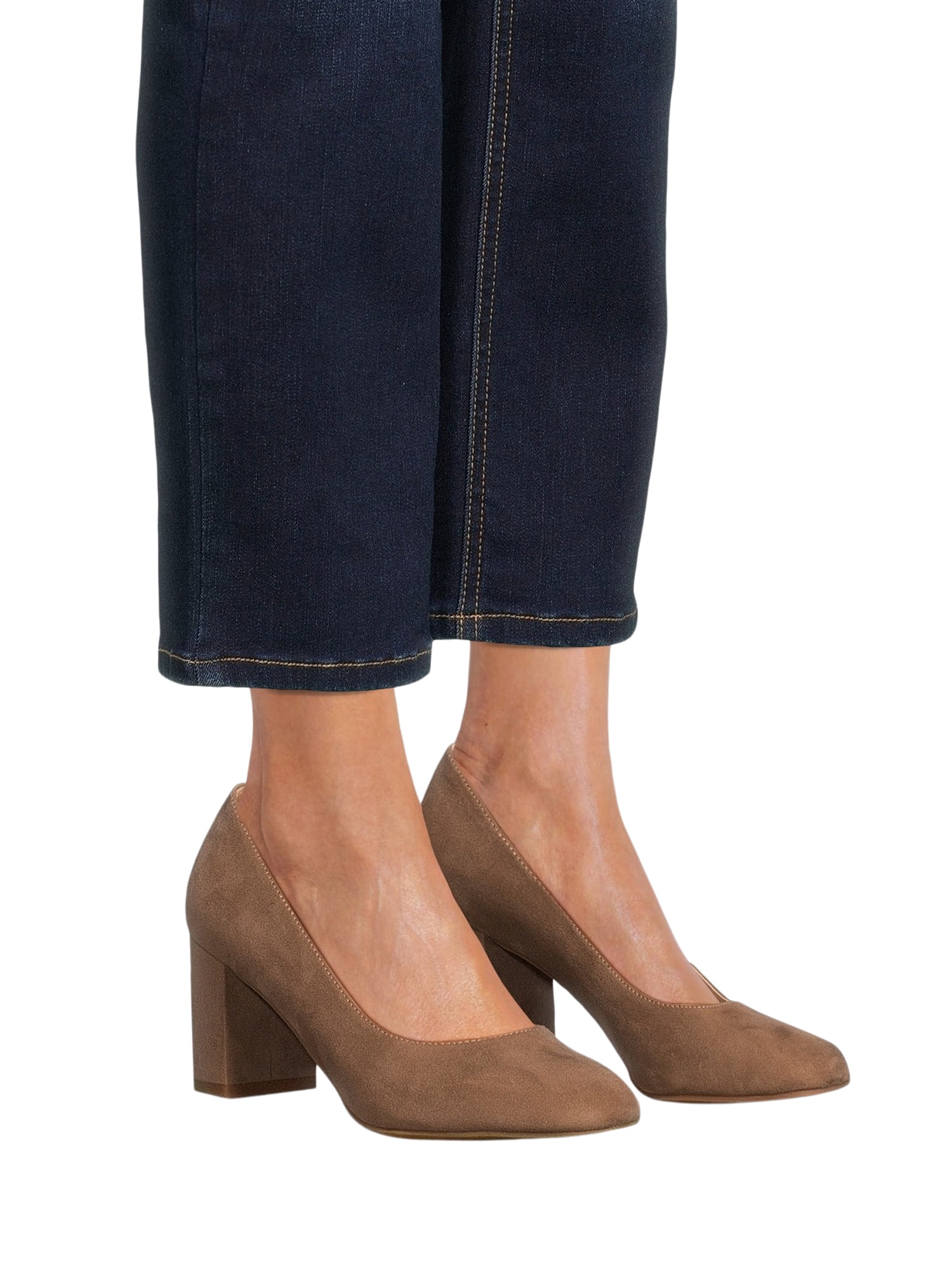 Time and Tru Women's Block Heel Dress Pumps
