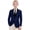 Dark Blue, variant on Zecgelong Girls Boys Long Sleeve Lapel Formal Suit Jacket Button Fashion Casual Coat Business Suit For Kids