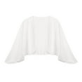 thumbnail image 5 of Siilsaa Cardigan for Women Cardigan Sweaters for women Lightweight Open Front Pleated Short Sleeve Cardigans Sweater White,One Size, 5 of 5