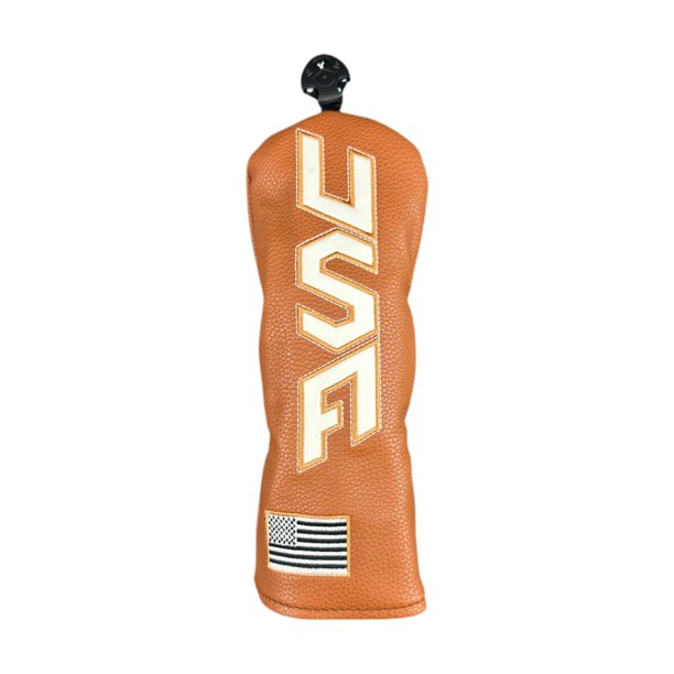 Funda para palos de golf para mujer, resistente a arañazos y al desgaste, de primera calidad, para entrenamiento. M Texto blanco caqui