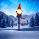 thumbnail image 5 of Solar Santa Resin Courtyard Lamp Holiday Garden Courtyard Lamp, 5 of 6