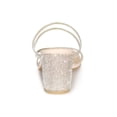 thumbnail image 3 of BLISSFUL STEP Women Rhines Block Heel Slide Sandals Beige 5, 3 of 9
