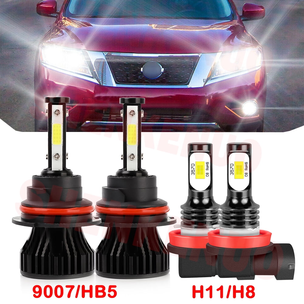 H11 9005 High&Low Beam for Nissan Pathfinder 2013 2014 2015 2016